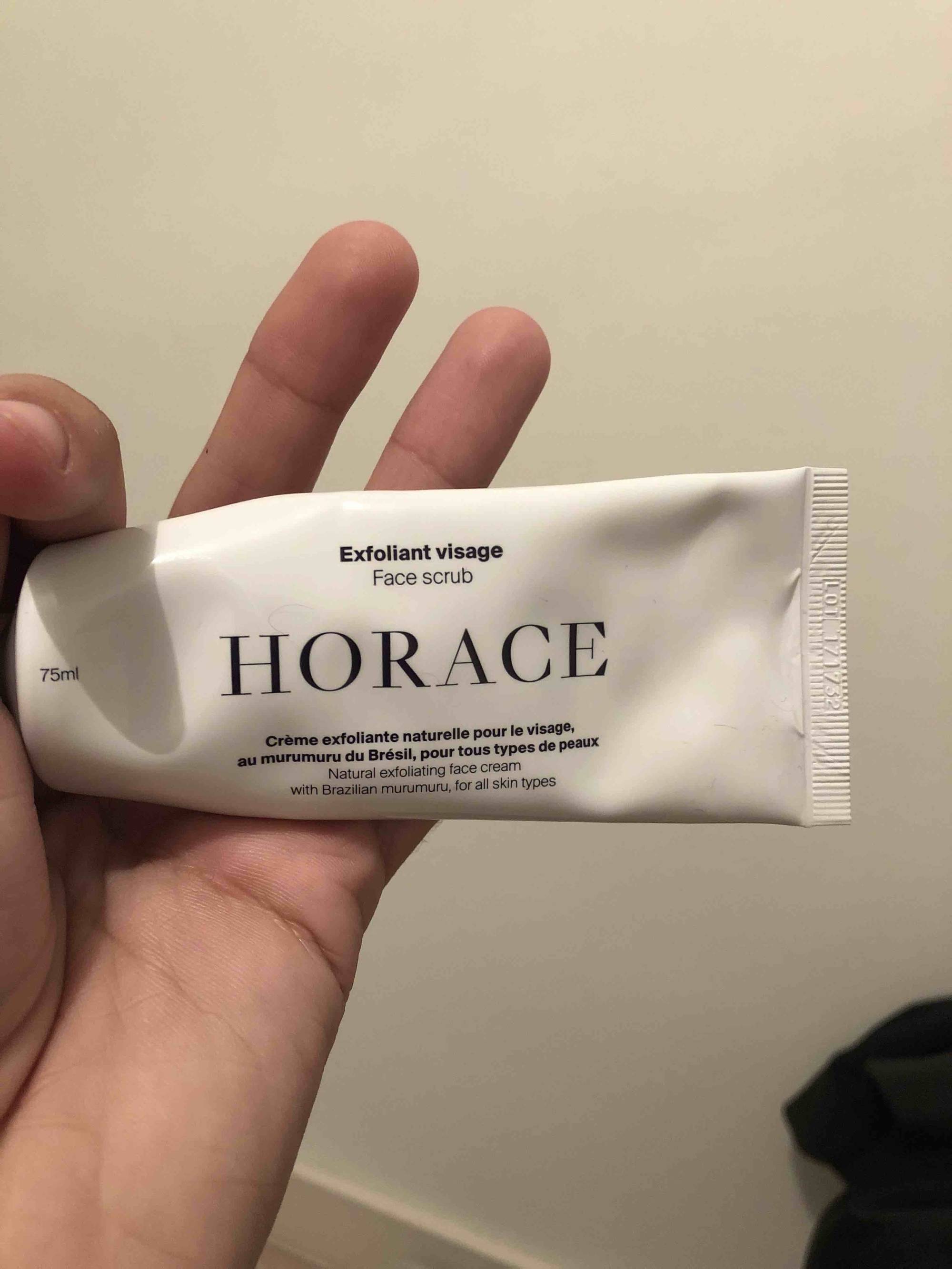 HORACE - Crème exfolianet naturelle pour le visage