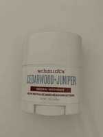 SCHMIDT'S - Cedarwood + Juniper - Natural deodorant