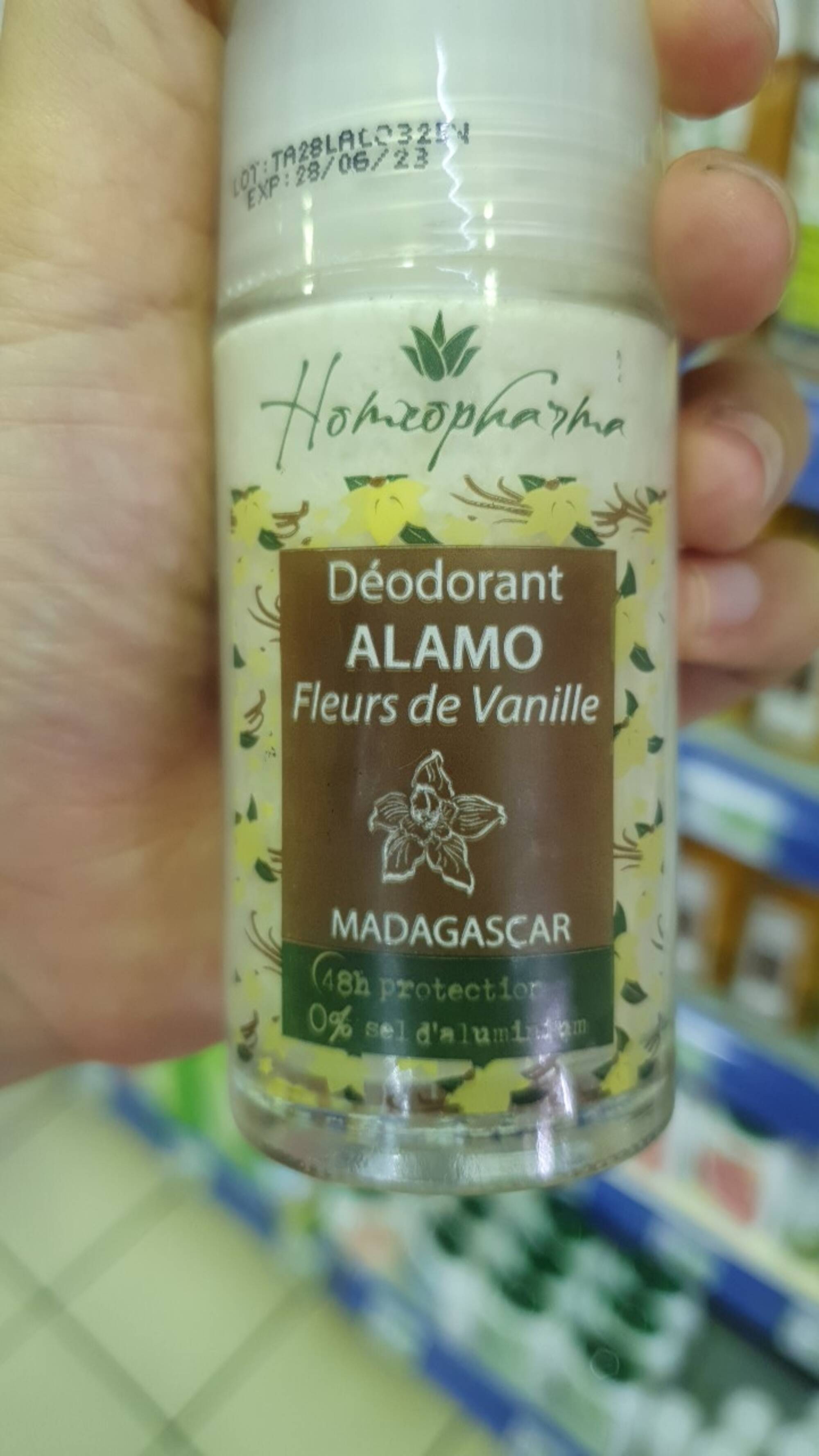 HOMÉOPHARMA - Alamo fleurs de vanille - Déodorant 48h protection