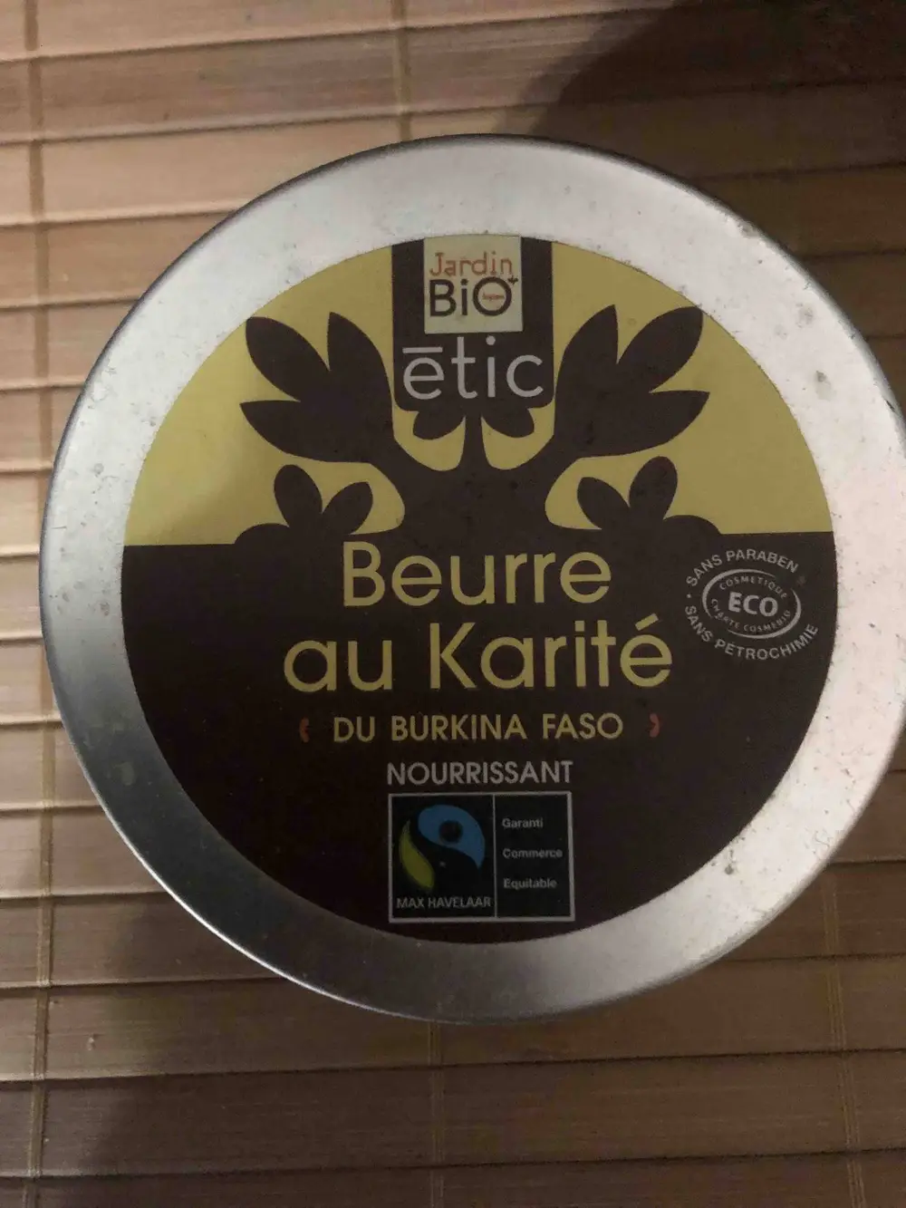JARDIN BIO ETIC - Beurre au karité du Burkina Faso