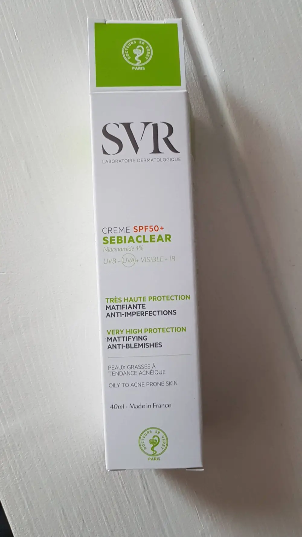 SVR LABORATOIRE DERMATOLOGIQUE - Sebiaclear - Creme SPF50+ 