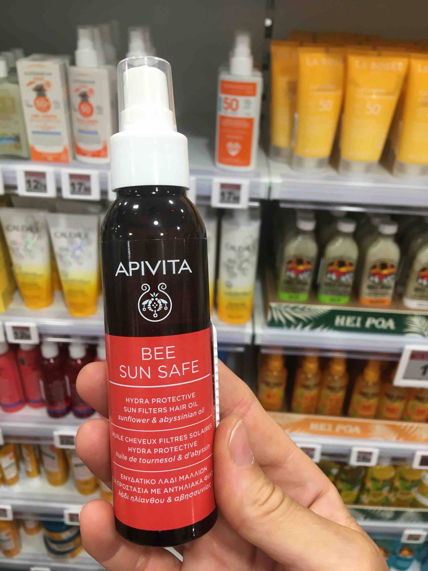 APIVITA - Bee sun safe - Huile cheveux filtres solaires