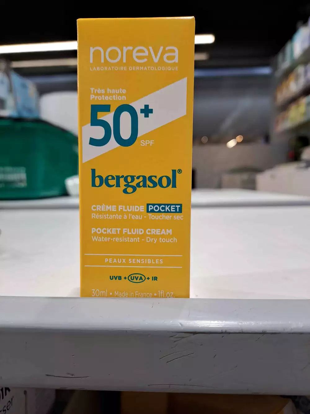 NOREVA - Bergasol - Crème fluide pocket SPF 50+