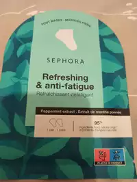 SEPHORA - Masques pieds rafraîchissant défatigant