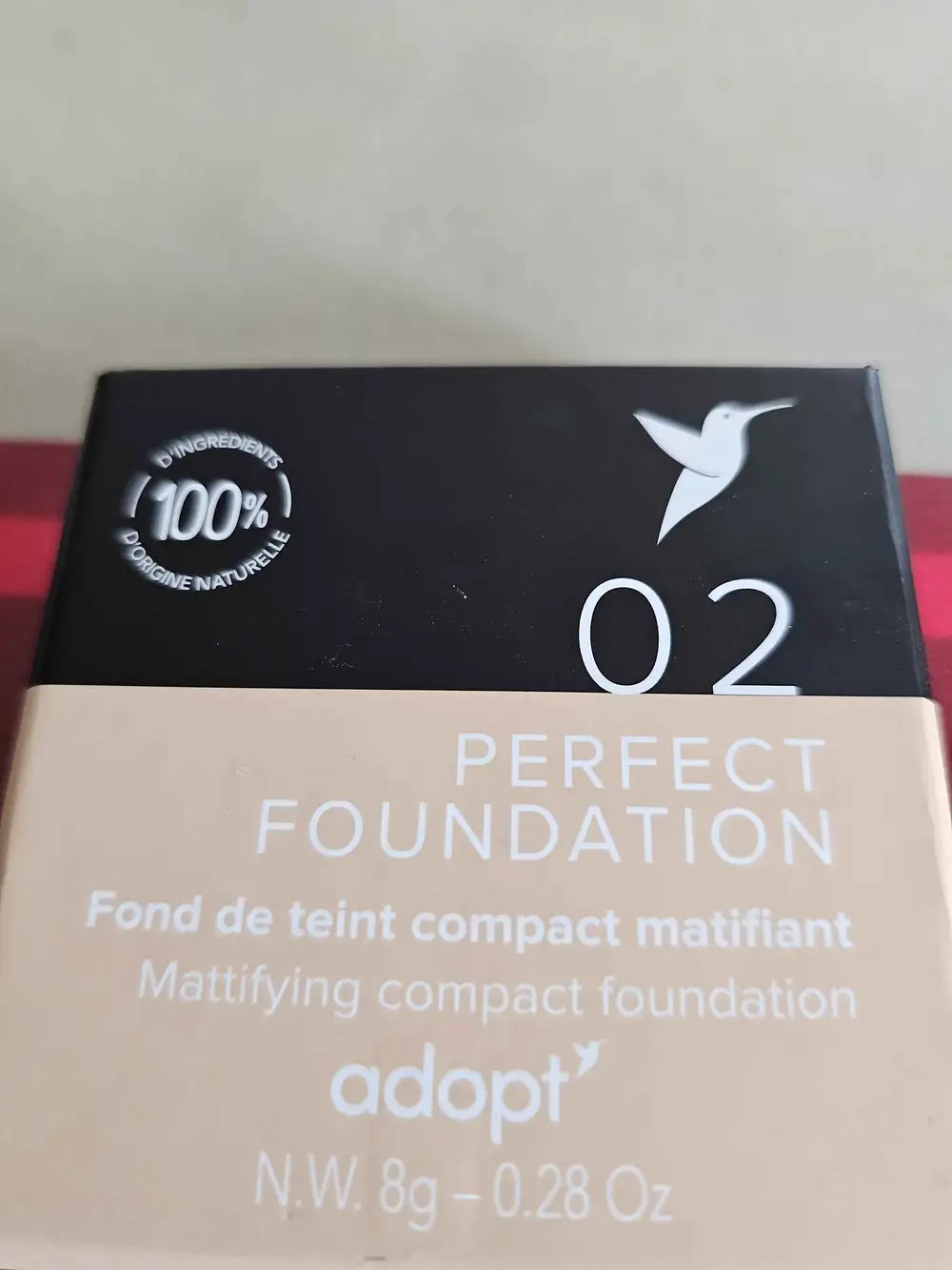 ADOPT' - Fond de teint compact matifiant 02 beige doré