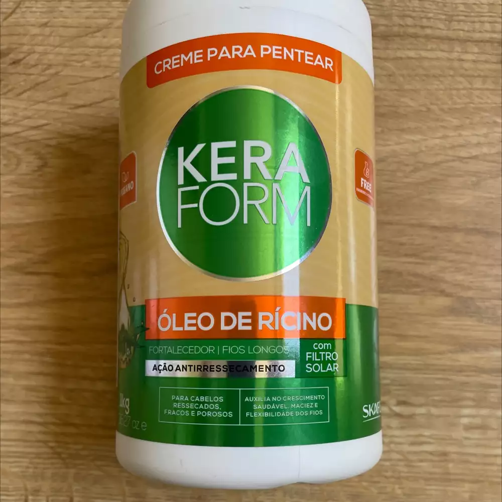 KERAFORM - Creme para pentear óleo de rícino