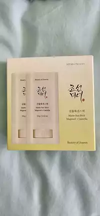 BEAUTY OF JOSEON - Mugwort + Camelia - Matte sun stick spf 50+