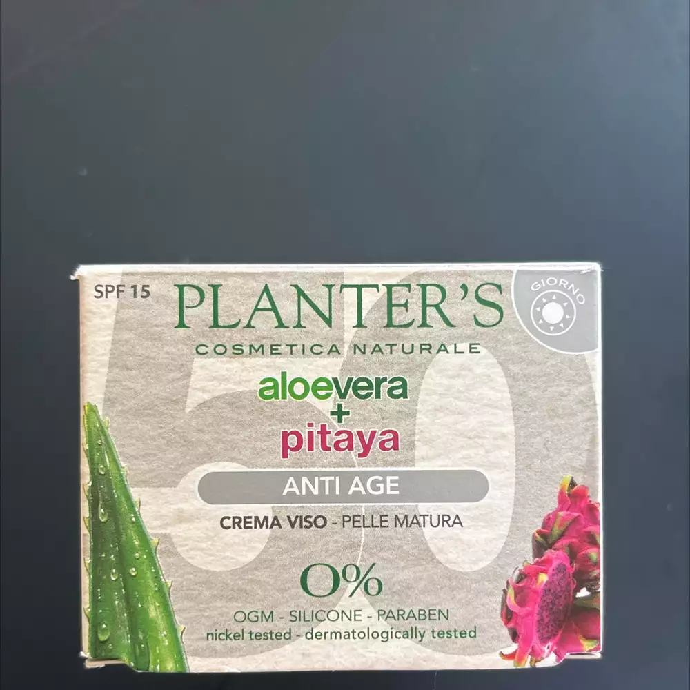 PLANTER'S - Aloe vera + pitaya - Anti-âge crema viso SPF 15