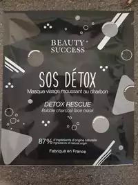 BEAUTY SUCCES - SOS detox - Masque visage moussant au charbon