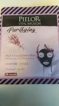 PIELOR - Lavender extract - Masque facial au charbon noir