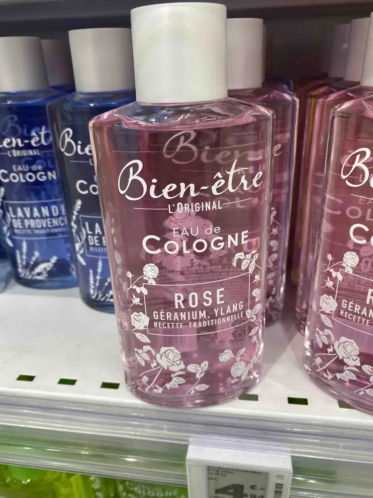 BIEN-ÊTRE - L'original rose géranium ylang - Eau de Cologne 