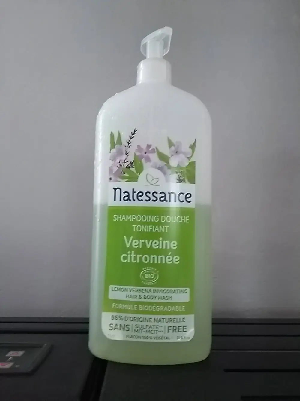 NATESSANCE - Shampooing douche tonifiant Verveine citronée