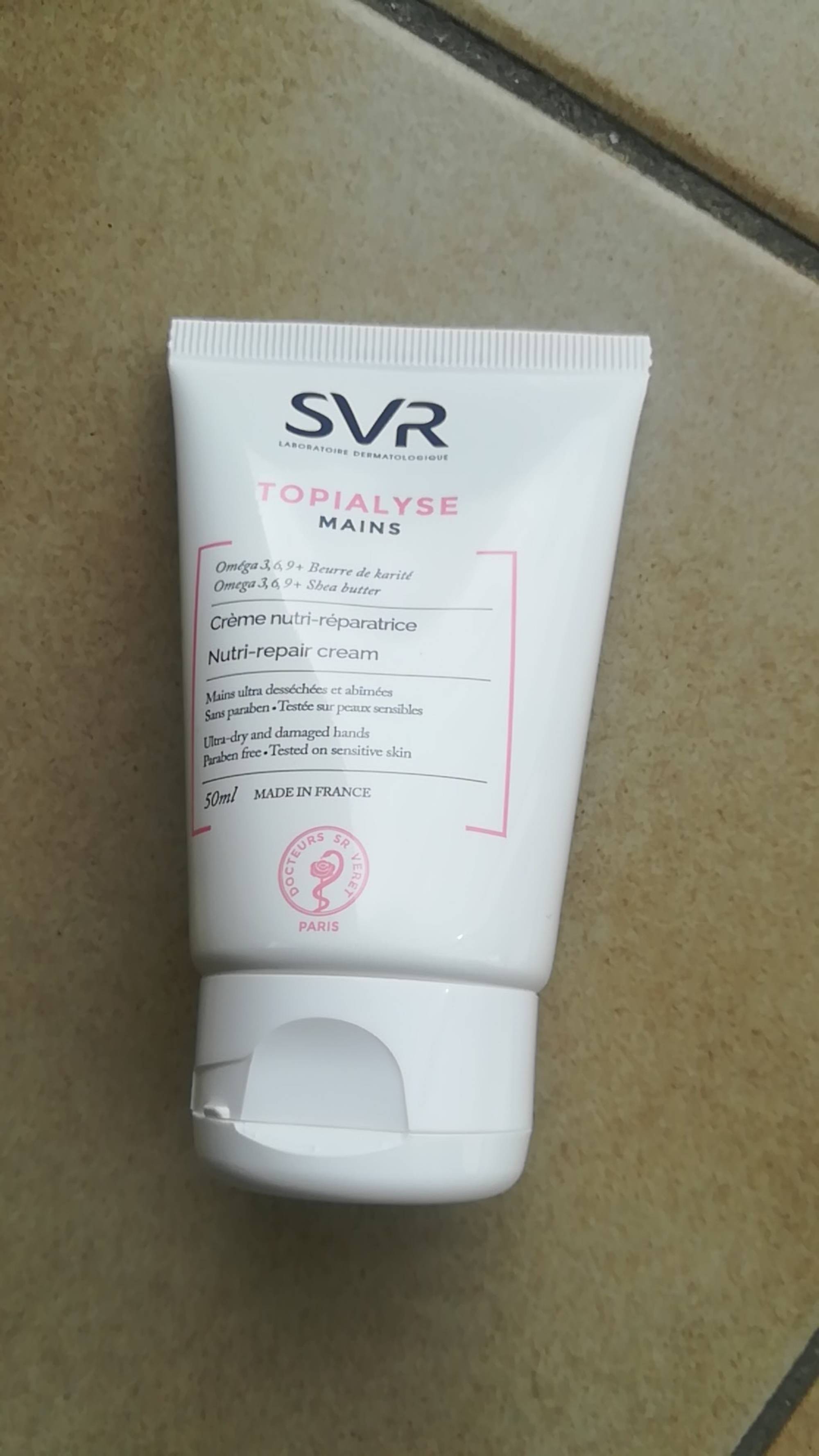SVR - Topyalyse mains - Crème nutri-réparatrice
