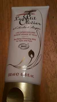 LE PETIT OLIVIER - Lait démaquillant pureté visage et yeux à l'huile d'argan