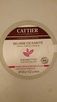 CATTIER - Beurre de karité - Visage, corps et cheveux