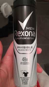 REXONA - Men invisible black + white - Anti-transpirant 48h