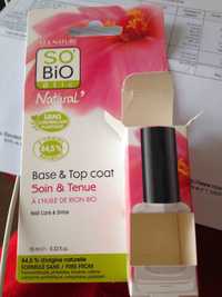 SO'BIO ÉTIC - Base & top coat - Soin & tenue à l'huile de ricin bio