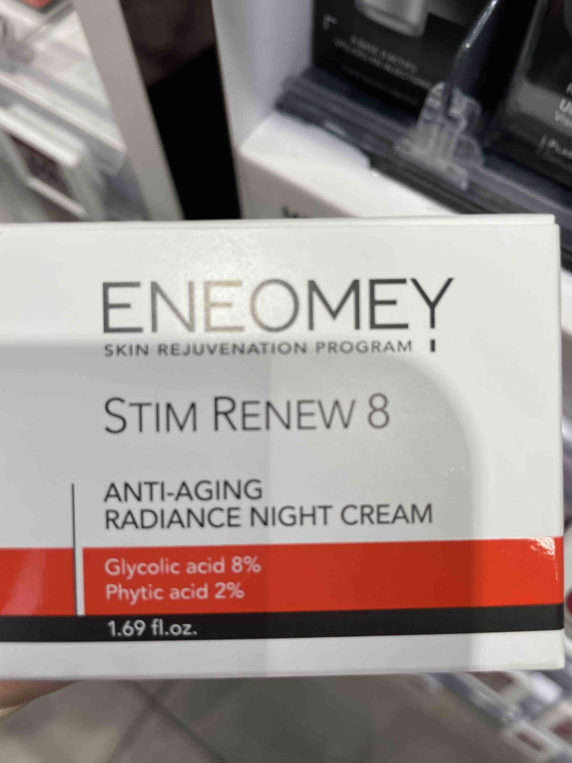 ENEOMEY - Stim renew 8 - Anti-aging radiance night cream