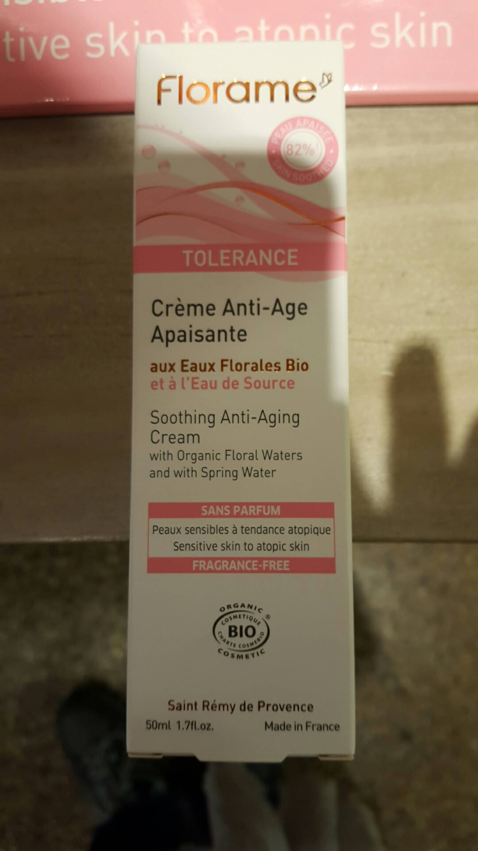 FLORAME - Tolérance - Crème anti-âge apaisante