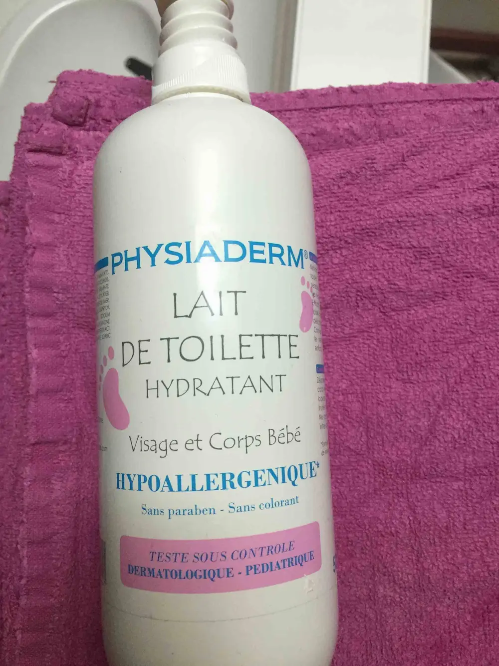 PHYSIADERM - Lait de toilette hydratant visage et corps bébé