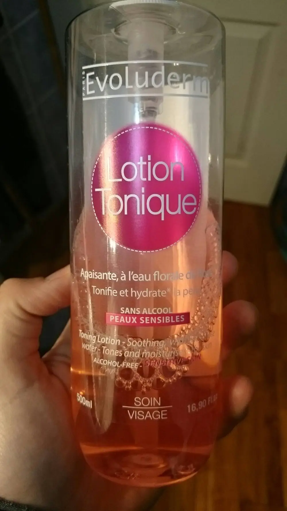 EVOLUDERM - Lotion tonique à l'eau florale de rose