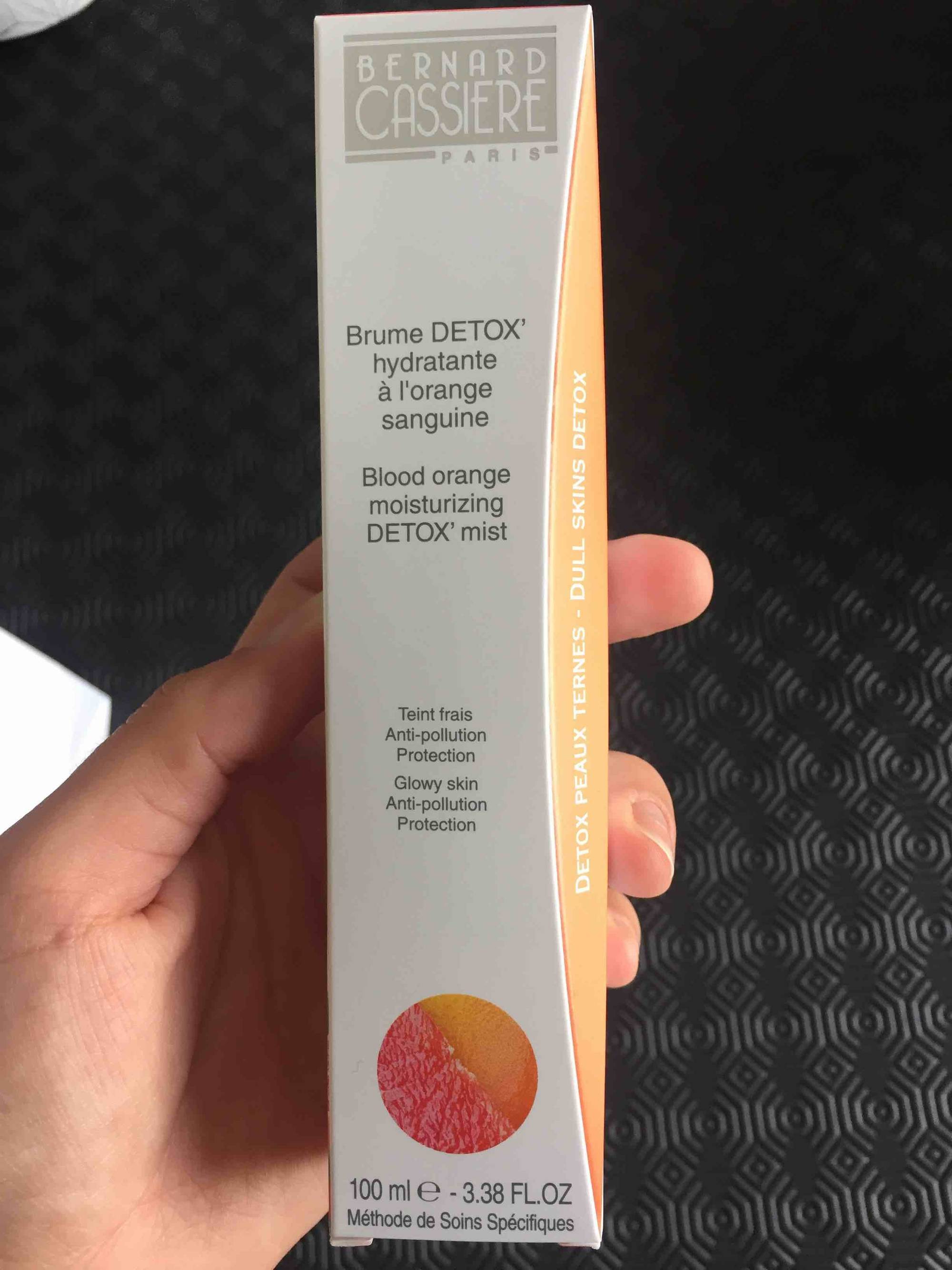 BERNARD CASSIÈRE - Brume detox' hydratante à l'orange sanguine