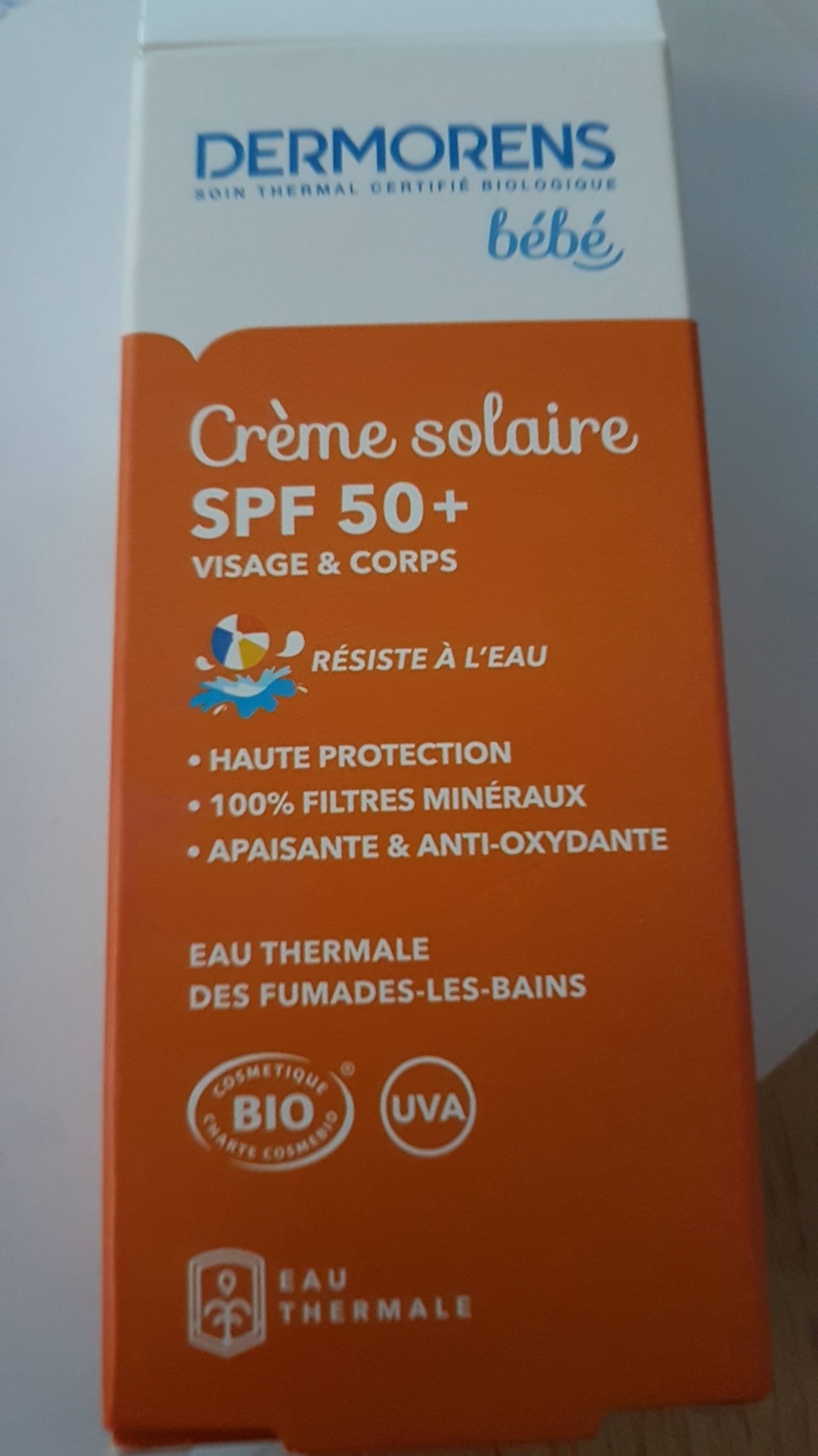 DERMORENS - Bébé - Crème solaire SPF 50+ - Visage & corps