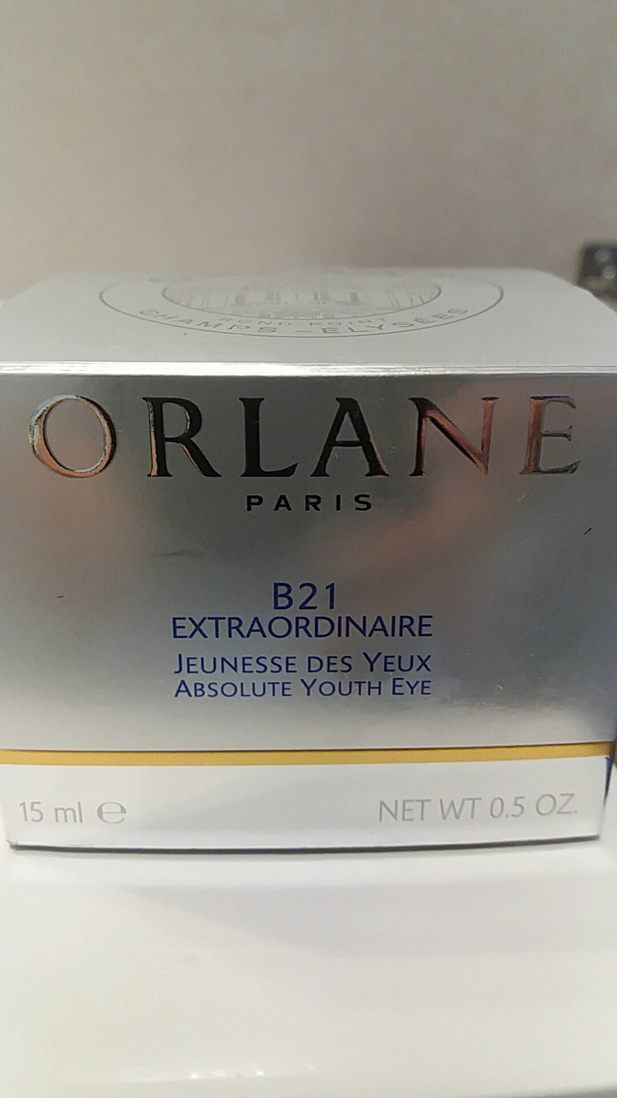 ORLANE - B21 extraordinaire - Jeunesse des yeux