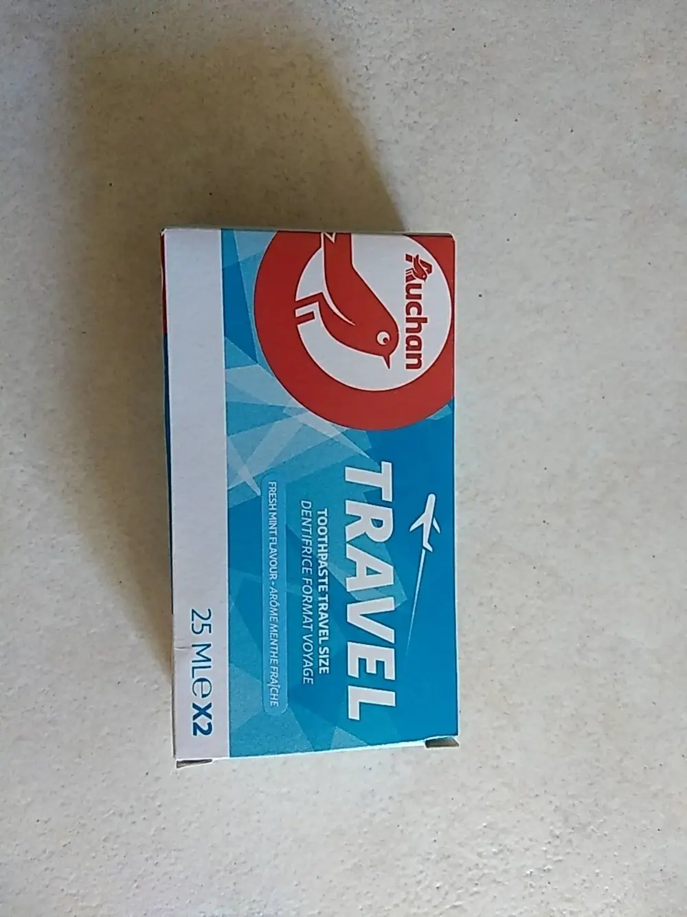 AUCHAN - Travel dentifrice format voyage