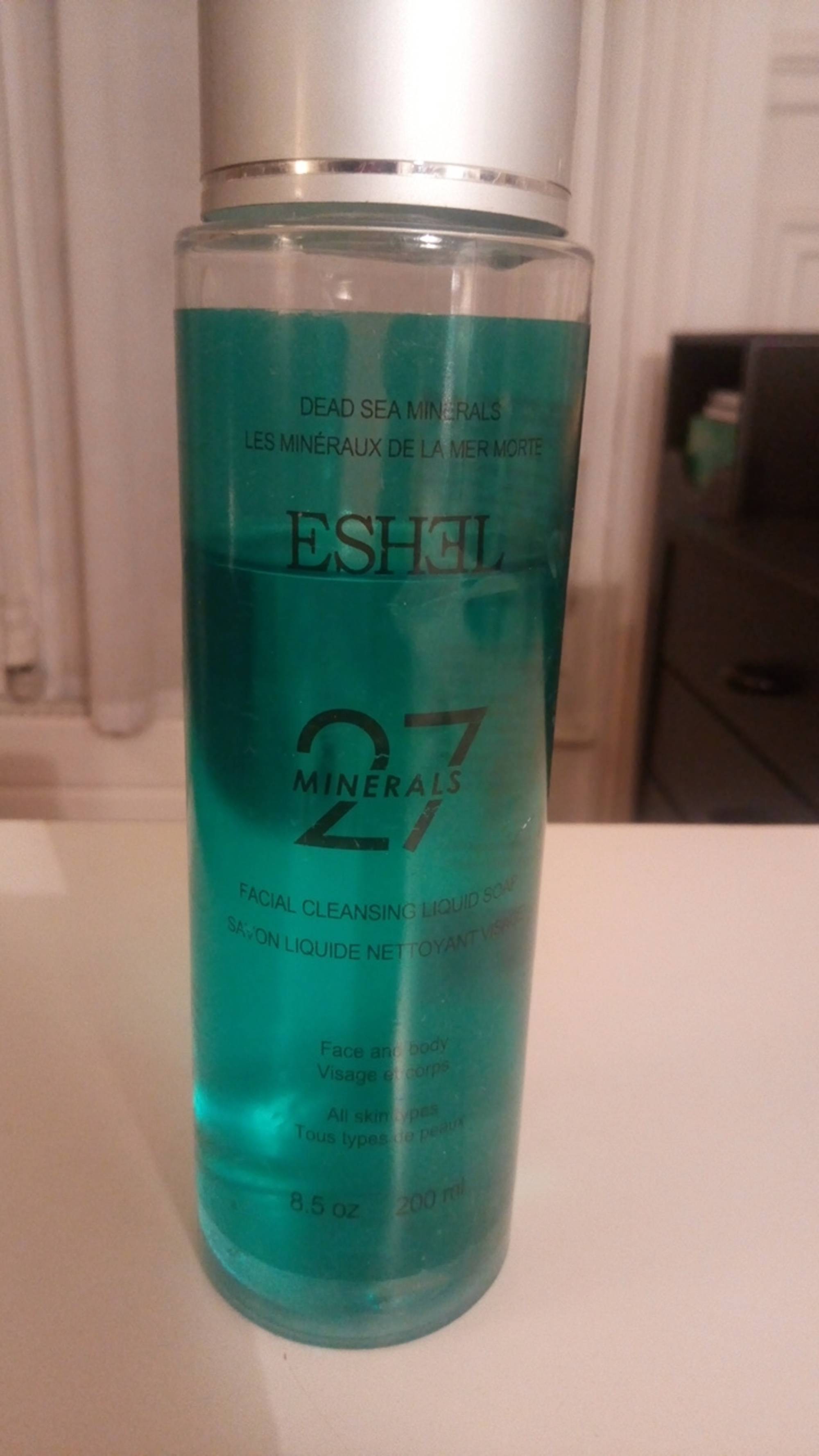 ESHEL - 27 minerals - Savon liquide nettoyant visage