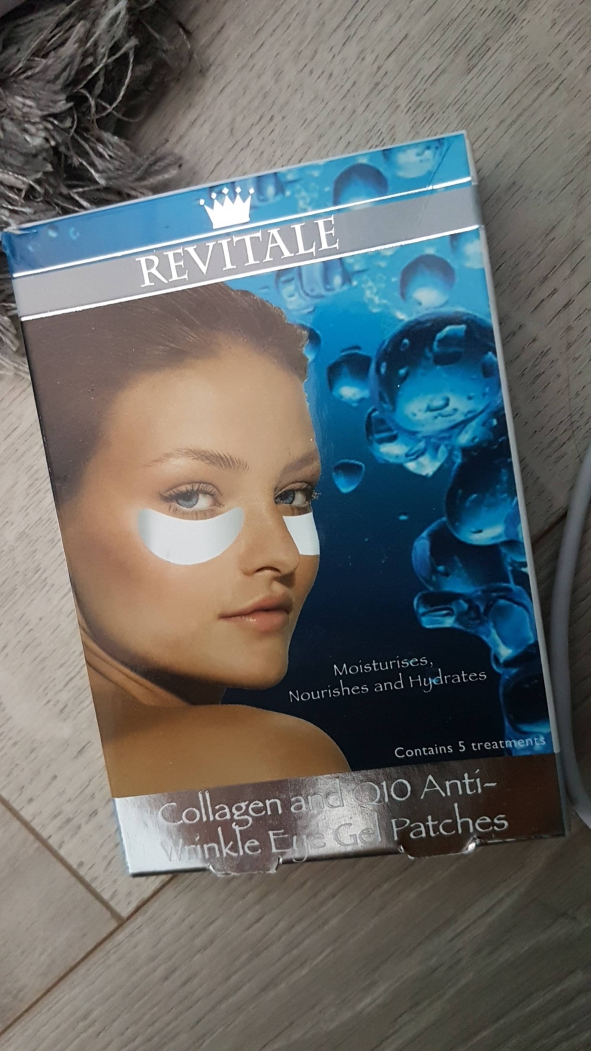 REVITALE - Collagen and Q10 anti-wrinkle eye gel patches