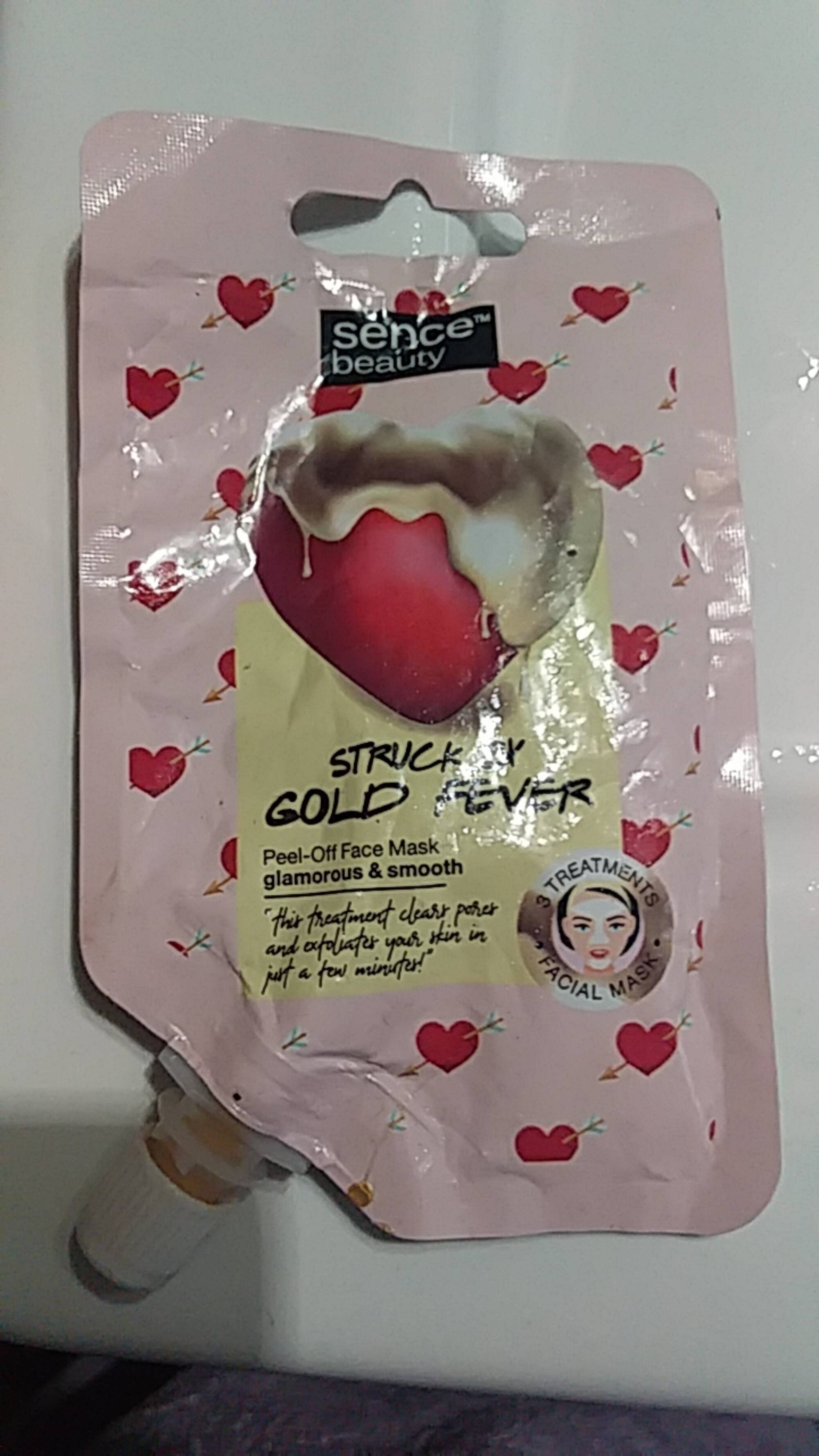 SENCE BEAUTY - Stuck by Gold fever - Peel-off face mask
