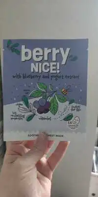 BERRY NICE - Shooting sheet mask