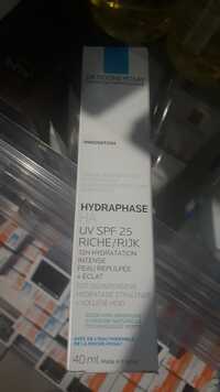LA ROCHE-POSAY - Hydraphase HA -  Riche 72h hydratation intense UV SPF 25 