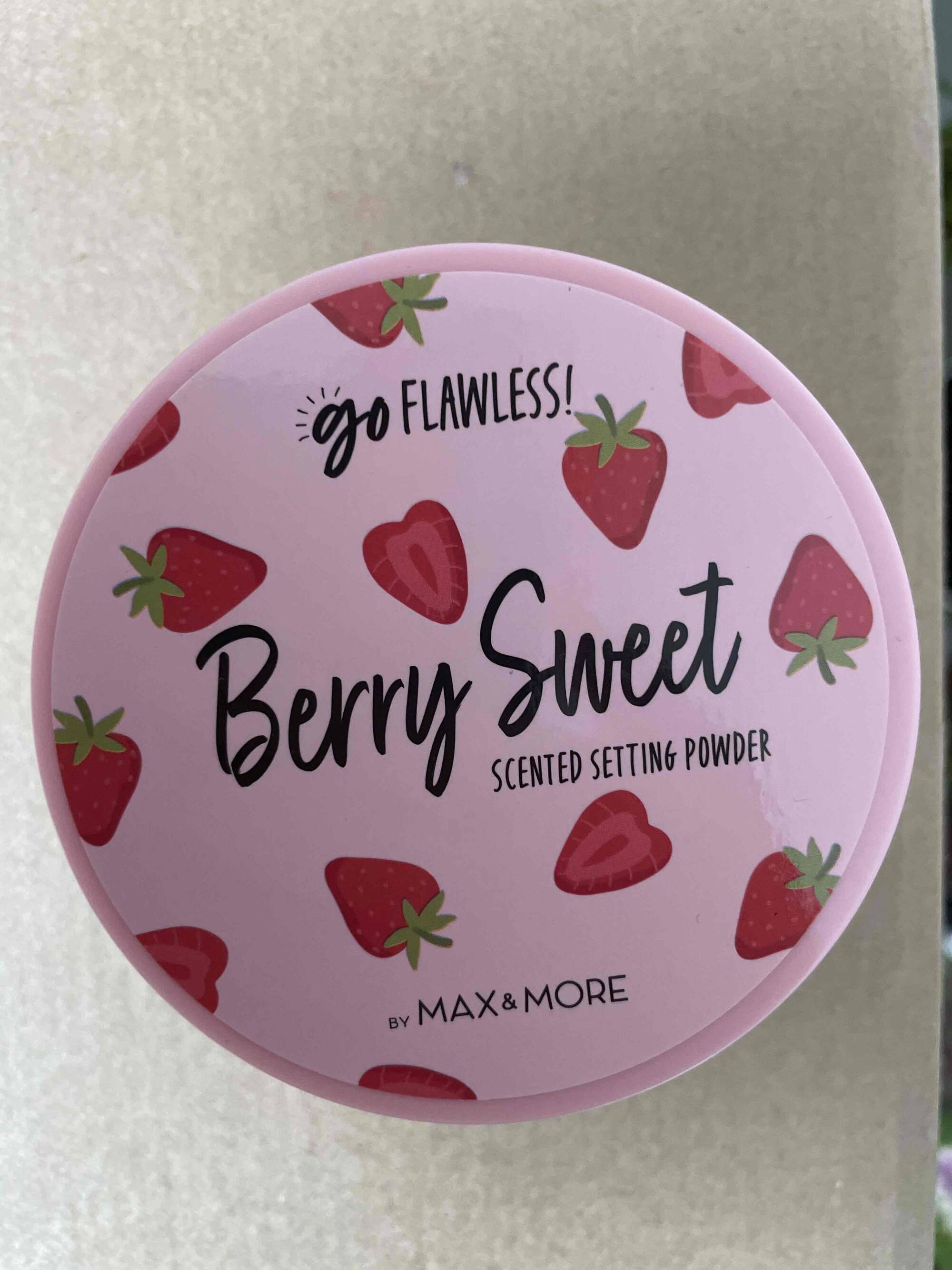 MAX & MORE - Berry sweet - Scented setting powder