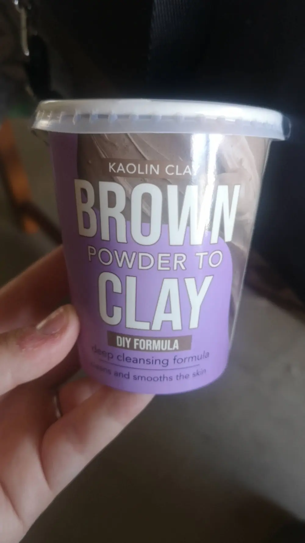FACE CLAY MASK TREATMENT - Brown powder to clay - Deep cleansing formula 