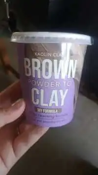 FACE CLAY MASK TREATMENT - Brown powder to clay - Deep cleansing formula 