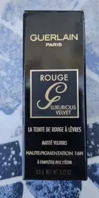 GUERLAIN PARIS - Rouge luxurious velvet- teinte rouge  à lèvre