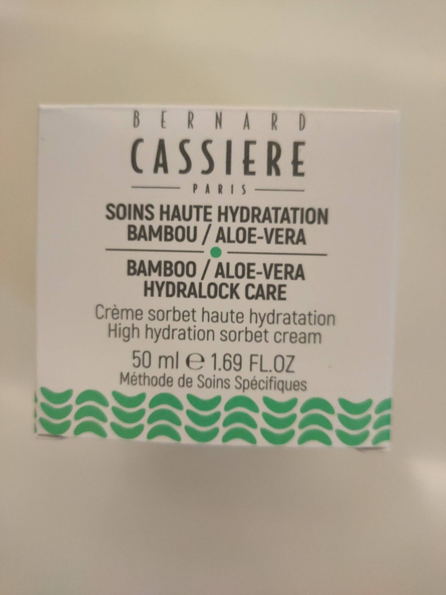 BERNARD CASSIÈRE - Bambou/Aloe-vera - Crème hydratante