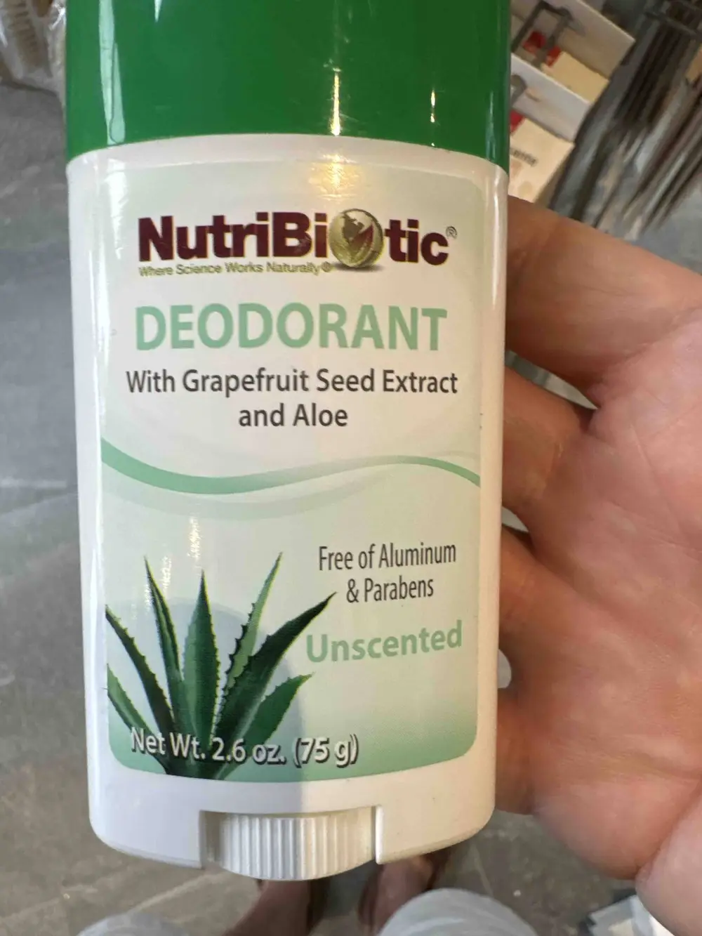 NUTRIBIOTIC - Déodorant unscented