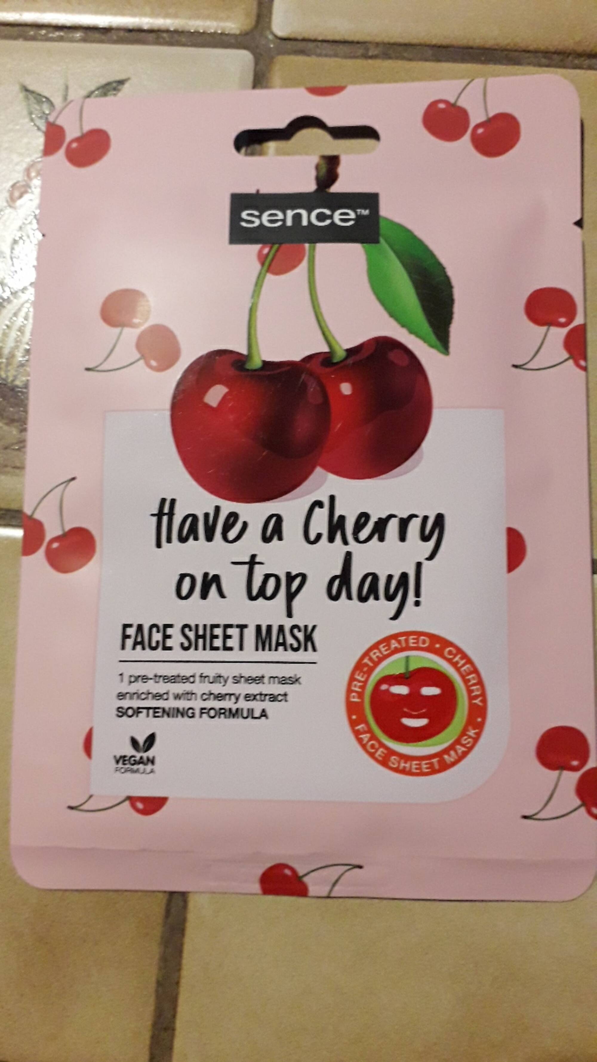 SENCE - Have a cherry on top day! - Face sheet mask