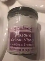 MA KIBELL - Masque crème visage à la mûre de Bretagne