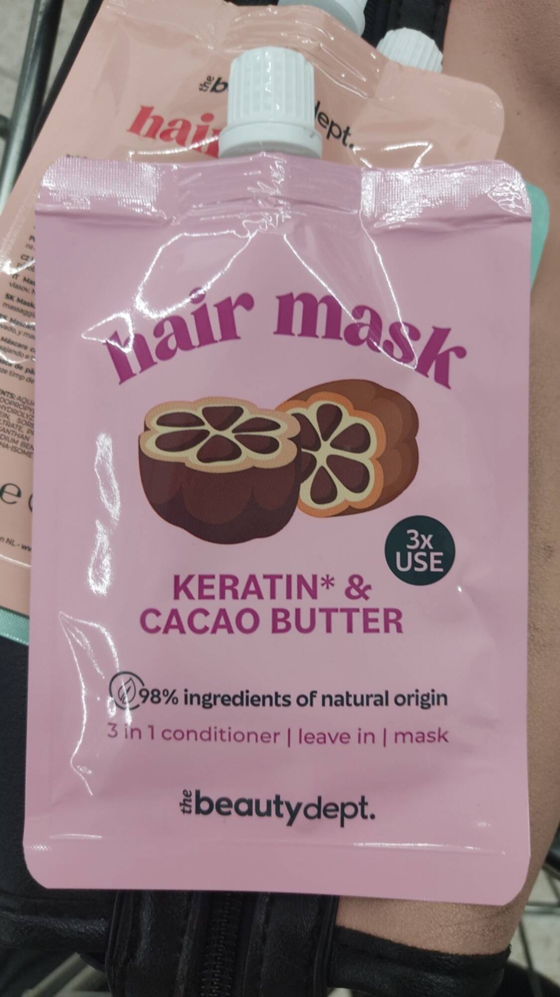 THE BEAUTY DEPT - Keratin & cacao butter - Hair mask  3 in 1
