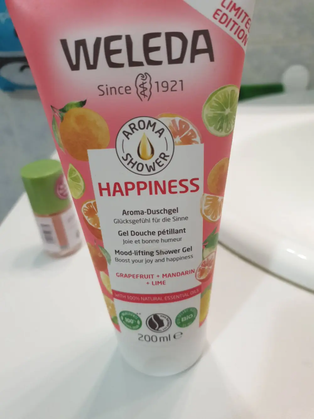 WELEDA - Happiness - Gel douche pétillant