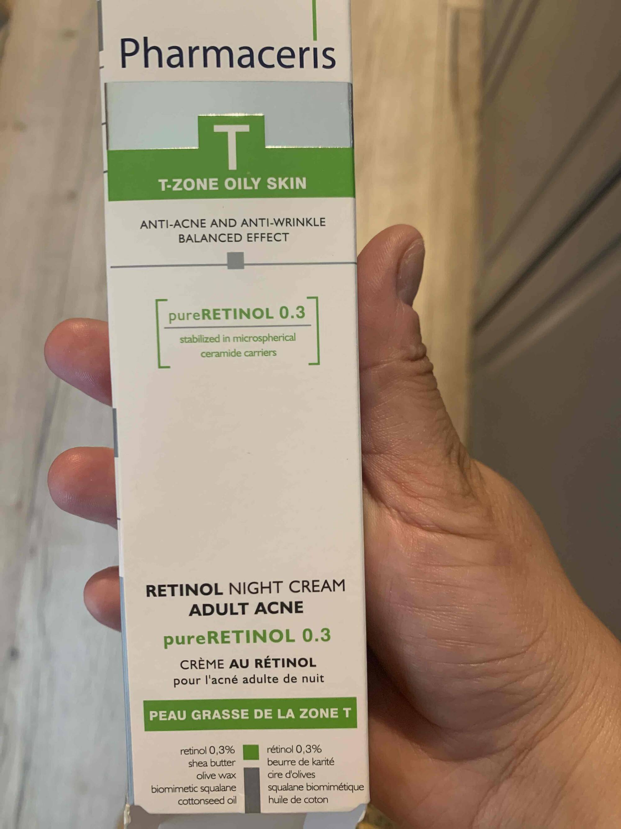 PHARMACERIS - PureRetinol 0.3 - Crème au retinol pour l'acné adulte de nuit