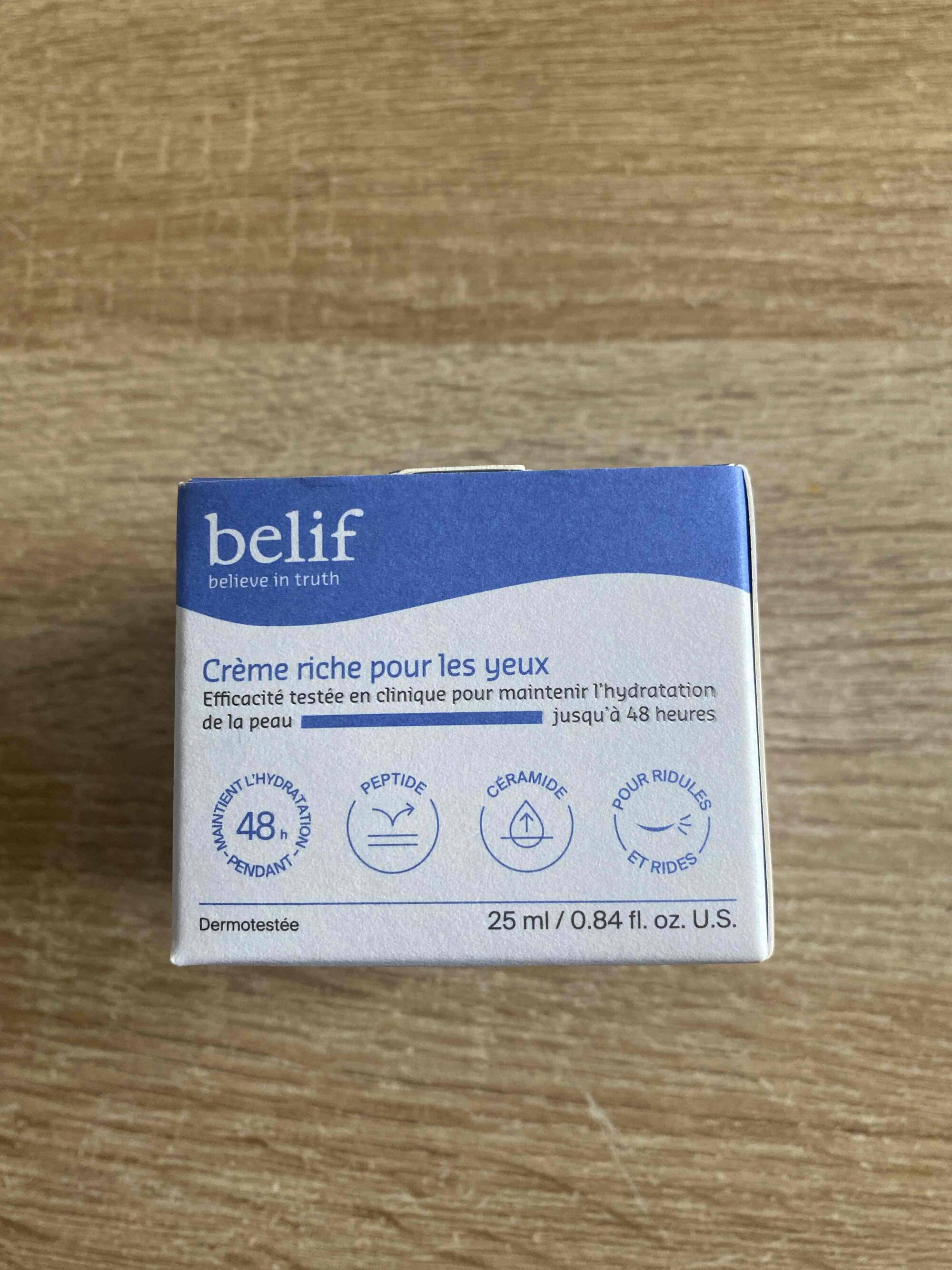 BELIF - Crème riche pour les yeux