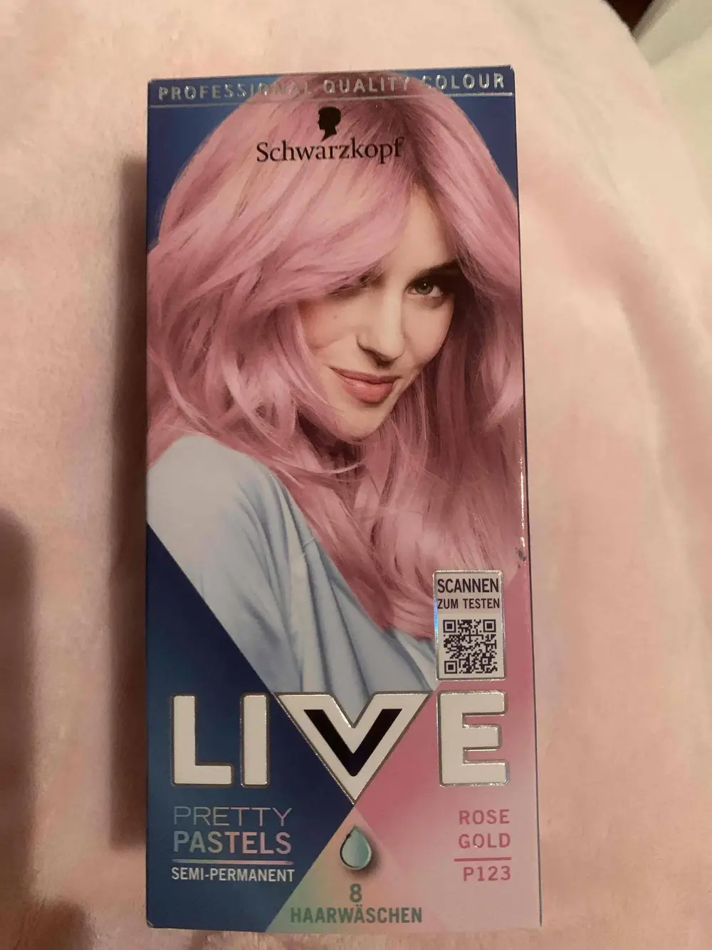 SCHWARZKOPF - Live pretty pastels - Semi-permanent rose gold P123