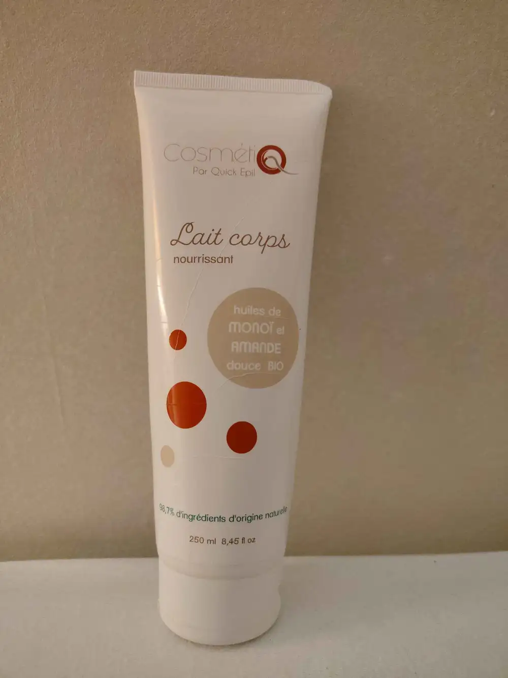 COSMÉTIQ PAR QUICK EPIL - Huiles de monoï et amande douce bio - Lait corps nourrissant