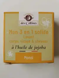 SAVONNERIE DES COLLINES - Mon 3 en 1 solide l'avant monoï
