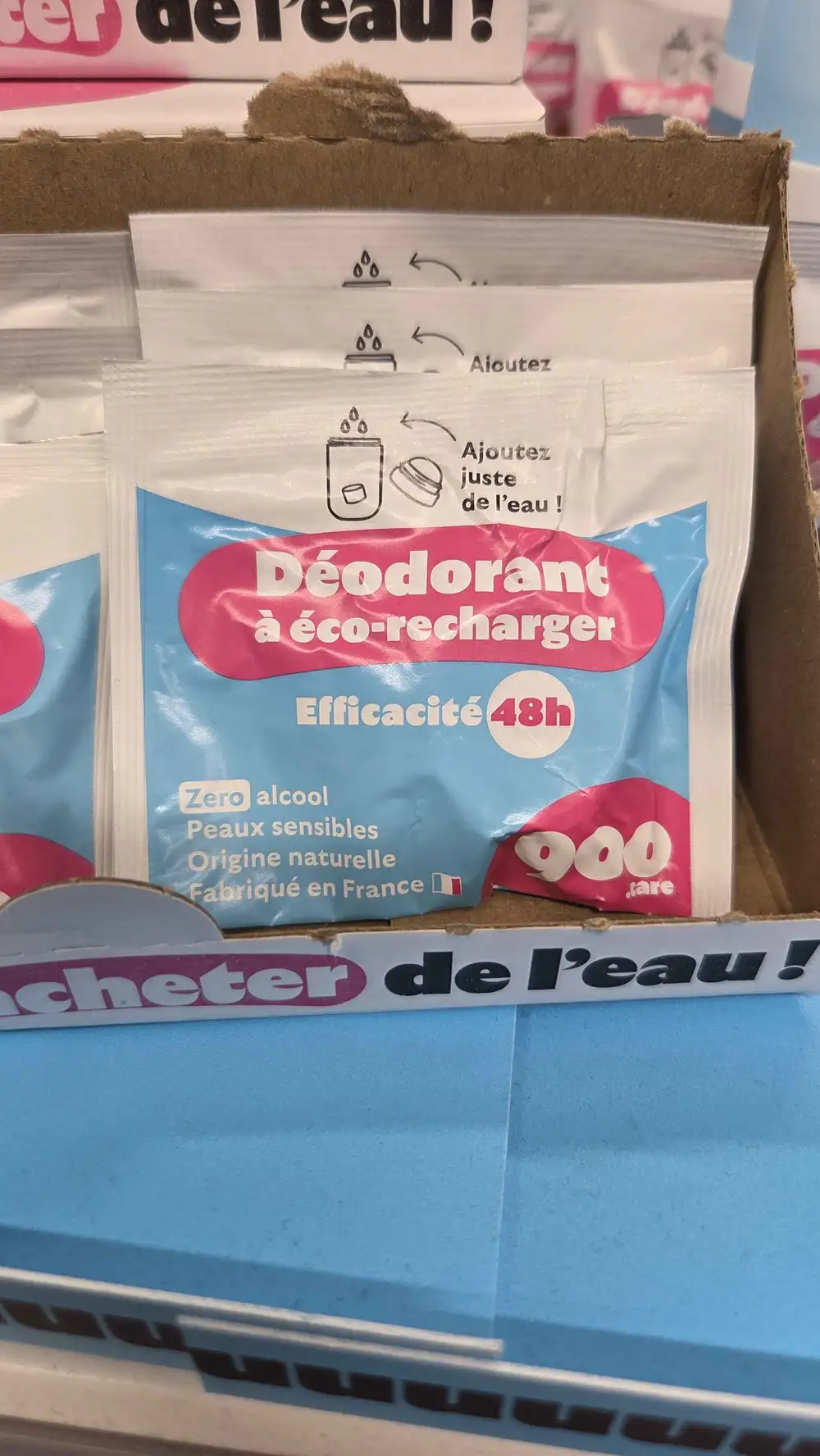 900.CARE - Déodorant à éco-recharger efficacité 48h